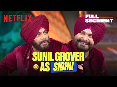 Sunil Grover's EPIC Siddhu Paaji Mimicry 😂 Ft. Navjot Singh Sidhu, Harbhajan Singh | #TGIKS