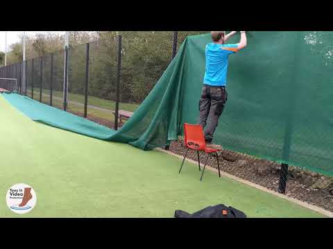 Nuneaton Lawn Tennis Club Fence Screen Installation - Timelapse