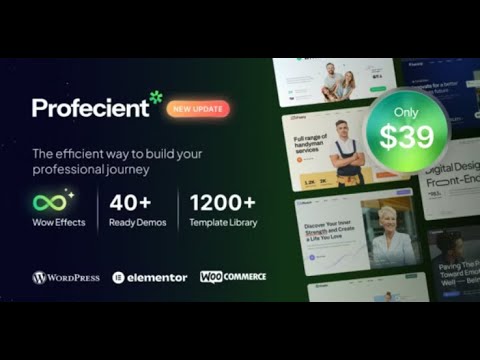 Step By Step Guide to Install Profecient Multipurpose Elementor Business & WooCommerce WP Theme?