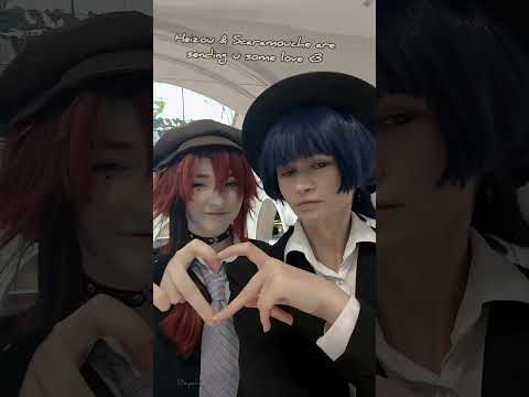 Heizou & Scaramouche (@Sayva) send you love #cosplay #genshinimpact #genshin #heizou #scaramouche