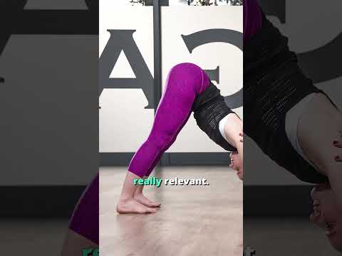 Heels in Downward Facing Dog Pose