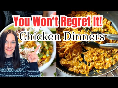 4 CHICKEN DINNER RECIPES | CHICKEN DISHES | EASY CHICKEN DINNER IDEAS