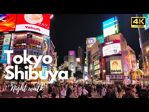 Shibuya, Tokyo Japan  東京都　渋谷 散歩　[4K 60p]