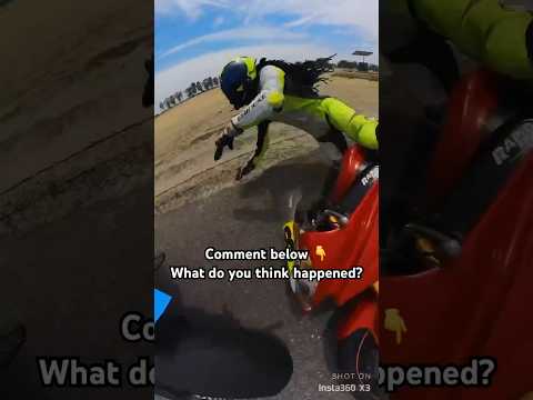 My first Track day motorcycle crash, subscribe for full video #motorcyclerace #trackday #motovlog