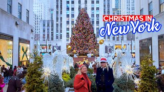 NEW YORK Christmas 🎄 Holiday Season in Manhattan - Walking Tour 4K