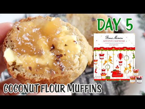 Day 5 Bonne Maman Advent Calendar 2022 🎄 Coconut Flour Muffins 🧁 Dash Mini Toaster Oven