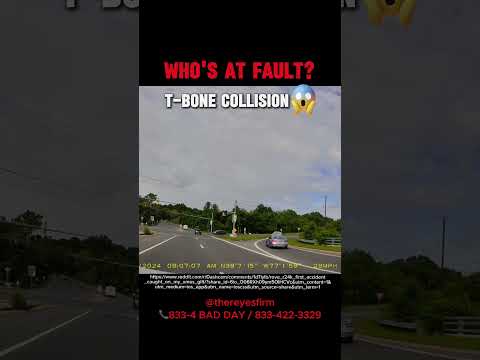 Who's at fault? Intersection accident - t-bone collision