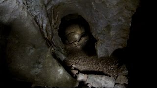 竜神が出迎える稲葉洞を探検　Limestone cave exploration