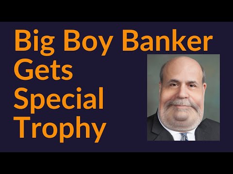 Big Boy Banker Ben Gets Special Trophy