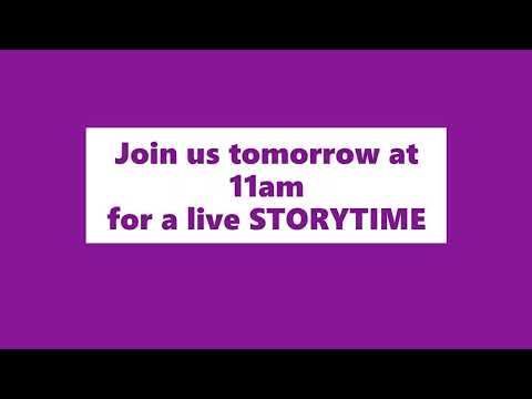 Live Story time every Tuesday at 9am UK timing.