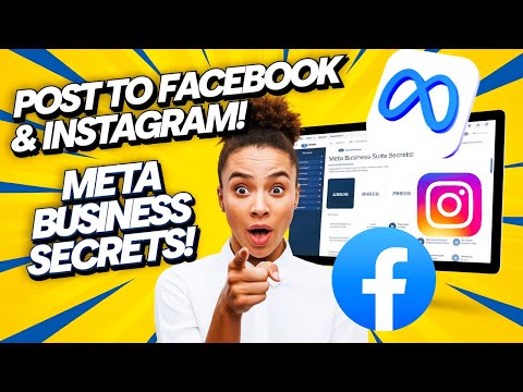 How to Post EASILY to Facebook & Instagram at the Same Time with Meta Business Suite!