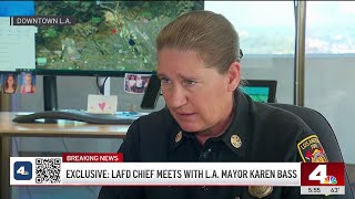 LA fire chief meets with Mayor Bass following remarks over budget cuts