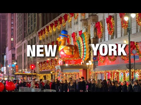 New York City LIVE Manhattan Thanksgiving Day 2024 Preparation (November 26, 2024)