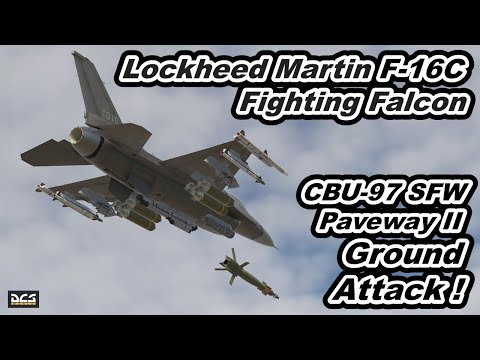 DCS World USAF Lockheed Martin F-16C Fighting Falcon Russian Army T-72 BMP-2 Ground Attack !