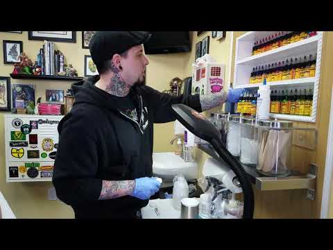 Brad Touchette talks about his job at Fight or Flight Tattoo Piercing, February 26, 2019