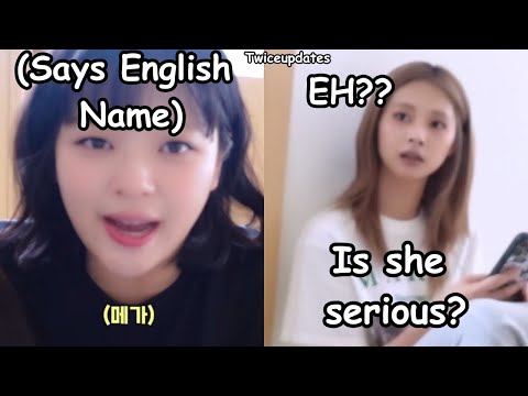 twice english name and then there’s jeongyeon *she’s so unserious*