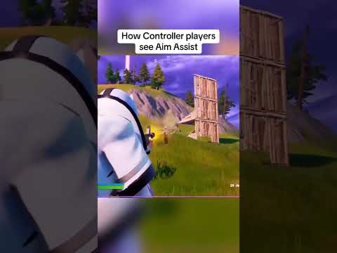 How Controller players see aim assist!😂 #fortnite