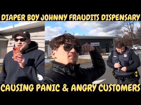 Diaper Boy Johnny Hits Another Dispensary—Causes Panic and Angers Customers!