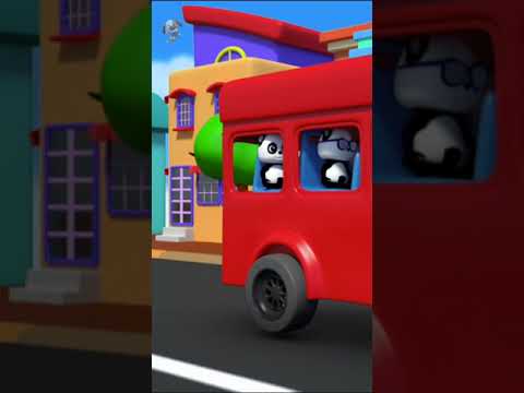 Wheels on the Bus #shortsfeed #trending #cartoonvideo #vehiclesong #viral