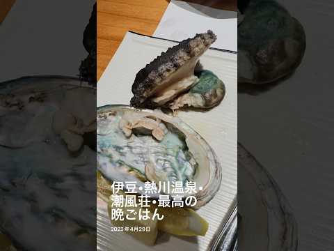 ☆🇯🇵Japan •日本静岡県伊豆熱川温泉潮風旅館•おいしい晩御飯。