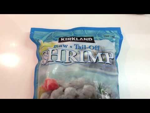 好市多 Costco Kirkland Signature 科克蘭冷凍去尾養殖生蝦仁 475元/包 | Costco Kirkland Signature raw tail-off shrimp