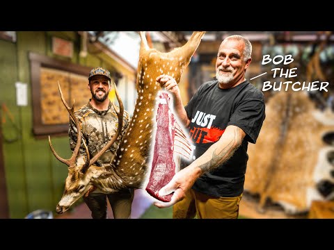 World's Best Tasting WILD GAME?? Lanai AXIS DEER w/ Bob the Butcher