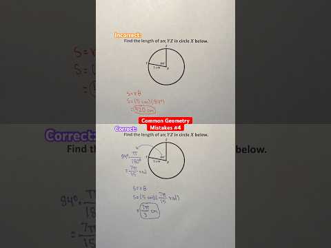 Common Geometry Mistakes #4 #Shorts #geometry #math