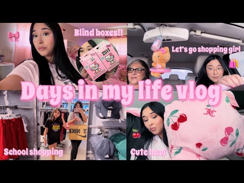 DAYS IN MY LIFE VLOG: shopping day, school shopping, outlet mall, juicy, pink haul, & Galveston trip