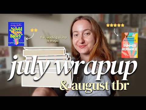 July reading wrapup & August tbr! 🙂‍↕️✨