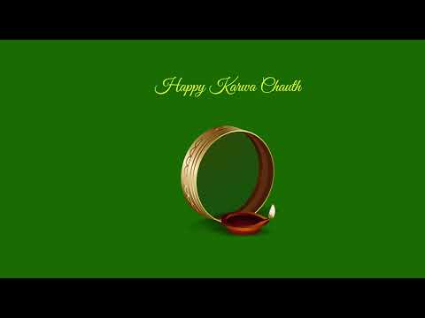 Happy Karwa Chauth Green Screen Animation |  Karwa Chauth Free Animation | करवा चौथ