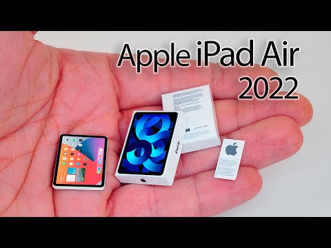 Mini Apple ipad air 2022 mini unboxing. How to make ipad for DollHouse diy crafts.