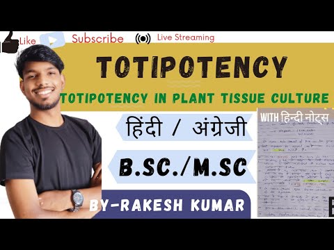 totipotency।TOTIPOTENCY in plant cell।totipotency in plant tissue culture #totipotency #botany_notes