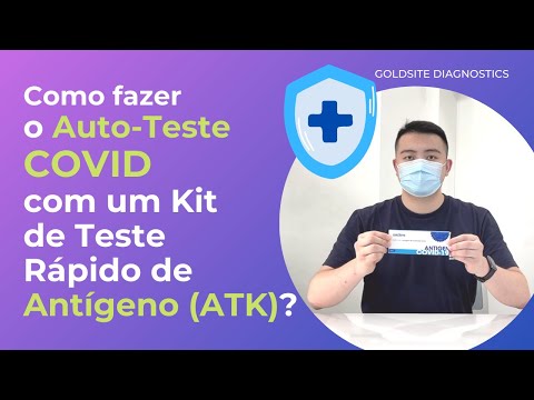 Como fazer o Auto-Teste COVID com um Kit de Teste Rápido de Antígeno?