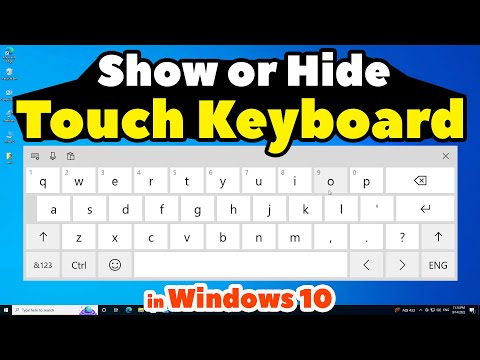 How to Show or Hide Touch Keyboard in Windows 10 PC or Laptop