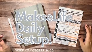 DAILY SETUP | MakseLife A5 Daily Planner