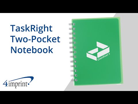 TaskRight Two-Pocket Notebook by 4imprint