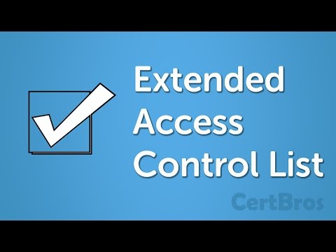 How to Configure Extended ACL Cisco