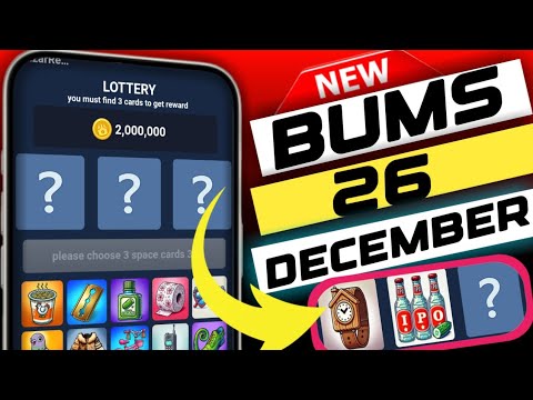 bums lottery cards today 26 december  | bums | BUms daily combo today | bums lottery cards today