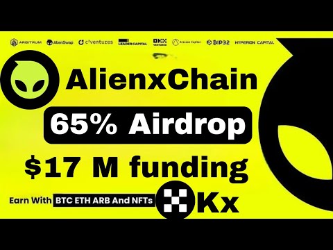 AlienxChain Free Airdrop funded by okx | 65% free Airdrop | crypto airdrops