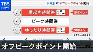 定期券＆時差通勤で貯まる、オフピークポイント開始 ＪＲ東日本