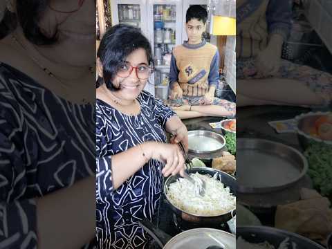 chotisi aasha. lunch preparation #shortsviral #gharkakhana #makehathkakhana #vegthali #thali