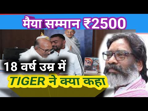 tiger jayram ने हेमंत सरकार को क्या कहा ।इस उम्र में लड़की को मैया सम्मान योजना नहीं उड़ान भरने का