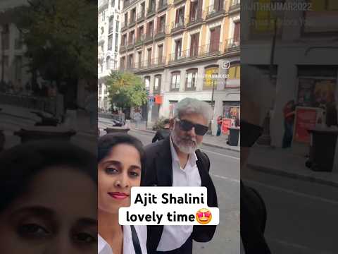 #Ajith walk with wife #Shalini😍👌 #couplegoals #actress #shorts #telugu #tamil #telugushorts