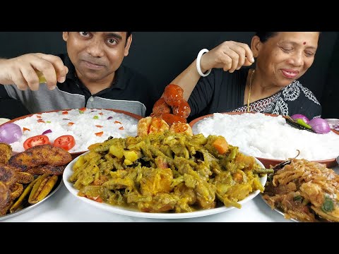 FOOD EATING PAKHALA BHATA ASMR MUKBANG