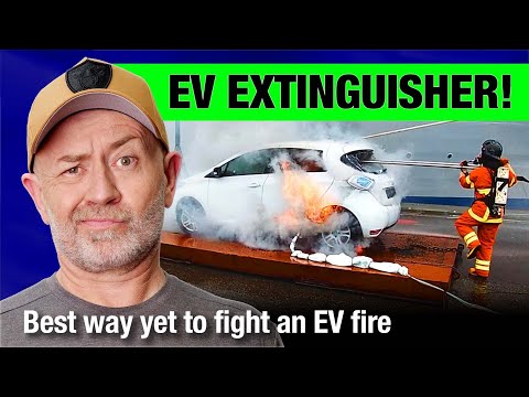 Best EV firefighting (thermal runaway) technique yet! | Auto Expert John Cadogan