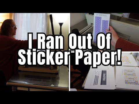 I Ran Out of Sticker Paper! / Working in the Etsy Shop / House Remodel Update