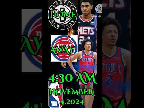 NBA GAME SCHEDULE TOMORROW NOVEMBER 4, 2024 | NBA SEASON 2024-2025