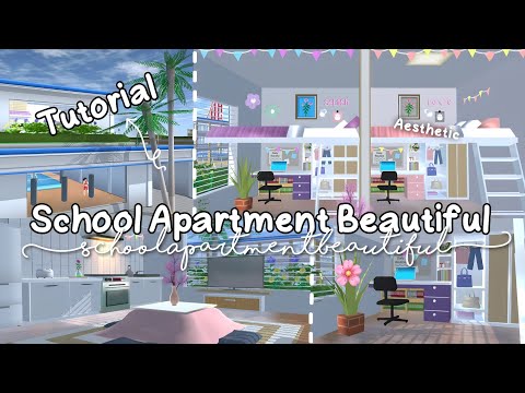 School Apartment Beautiful Tutorial ✨🌸 : Sakura School Simulator