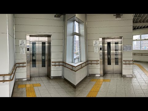 【一部アナウンス更新後】JR日豊本線 城野駅ホームのエレベーター（オーチス製）