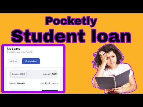 Student loan Apply ll loan Repayment Rs 515 kabo ll Pocketly app review